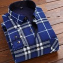 Camisa de xadrez masculina F762 12