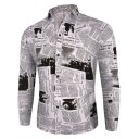 Camisa estampada hombre F509 5