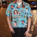 Camisa estampada hombre F842 3