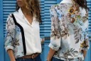 Camisa feminina com estampado de flores Liliana 1
