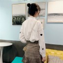 Camisa feminina larga com corações 4