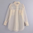 Camisa feminina transparente Faina 1