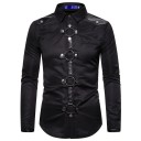 Camisa gótica masculina 4
