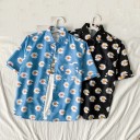 Camisa masculina com flores F449 4