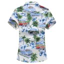 Camisa masculina com flores F688 1
