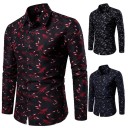 Camisa masculina com folhas F527 1
