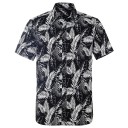 Camisa masculina com folhas F625 3
