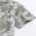 Camisa masculina com folhas F625 2