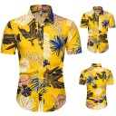 Camisa masculina com folhas F774 1