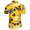 Camisa masculina com folhas F774 2