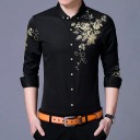 Camisa masculina com rosas A3086 3