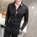 Camisa masculina com rosas F853 2