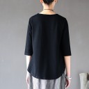 Camiseta básica oversized para mulheres 3