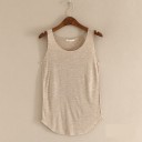 Camiseta básica sin mangas para mujer 7