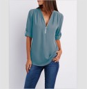 Camiseta con cremallera para mujer 9