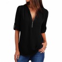 Camiseta con cremallera para mujer 4