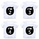 Camiseta de aniversário infantil B1591 1