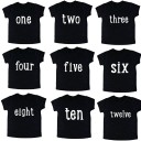 Camiseta de aniversário infantil B1629 1