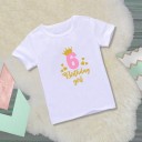 Camiseta de Aniversário para Meninas B1502 9