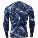 Camiseta de compresión de manga larga Galaxy para hombre J1471 1