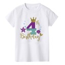 Camiseta de cumpleaños de niña 4