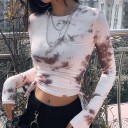 Camiseta de manga larga de canalé para mujer 6
