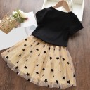 Camiseta de menina com cisne e saia 2