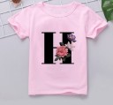 Camiseta de menina com letra B1564 8