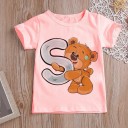 Camiseta de menina com letra B1586 9