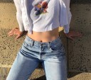 Camiseta de mujer con bonito estampado 4