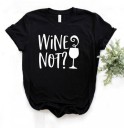 Camiseta de mujer con divertido estampado de vino B315 1