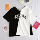 Camiseta de mujer con encaje y estampado 5