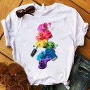Camiseta de mujer con estampado B80 1