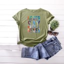 Camiseta de mujer con estampado colorido B190 8