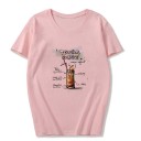 Camiseta de mujer con estampado de bebida 12