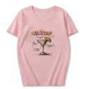 Camiseta de mujer con estampado de bebida 9