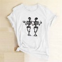 Camiseta de mujer con estampado de esqueleto 7 Camiseta de mujer con estampado de esqueleto 7