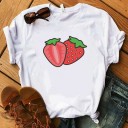 Camiseta de mujer con estampado de frutas 15