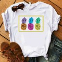 Camiseta de mujer con estampado de frutas 22