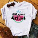 Camiseta de mujer con estampado de frutas 2