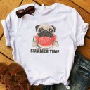 Camiseta de mujer con estampado de frutas 9