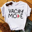 Camiseta de mujer con estampado de frutas 10