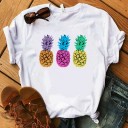 Camiseta de mujer con estampado de frutas 18