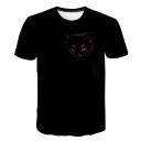 Camiseta de mujer con estampado de gato 4