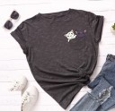 Camiseta de mujer con estampado de gato B289 8