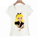 Camiseta de mujer con estampado de princesas 3