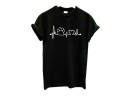 Camiseta de mujer con estampado de pulso y pata de perro J1798 2