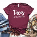 Camiseta de mujer con estampado de tacos 6