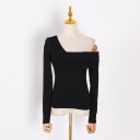 Camiseta de mujer con hombros caídos A817 7