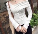 Camiseta de mujer con hombros caídos A817 1